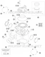CYLINDRE / CULASSE pour KTM 300 XC de 2014