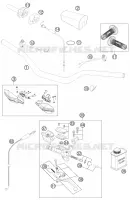 GUIDON / COMMANDES pour KTM 300 XC de 2014