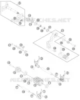 MECANISME DE SELECTION DE VITESSES pour KTM 300 XC de 2014