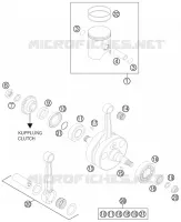 VILEBREQUIN / PISTON pour KTM 300 XC de 2014