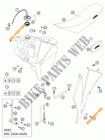RESERVOIR / SELLE pour KTM 300 MXC de 2004