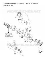 VILEBREQUIN / PISTON  300 ktm-moto 1994 MXC 32