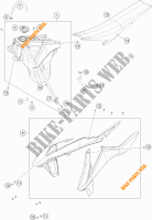 RESERVOIR / SELLE pour KTM 125 XC-W de 2018