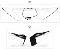 AUTOCOLLANTS pour KTM 150 XC de 2010