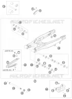 BRAS OSCILLANT  pour KTM 150 XC de 2010