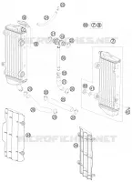CIRCUIT DE REFROIDISSEMENT pour KTM 150 XC de 2010