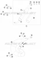 ECHAPPEMENT pour KTM 150 XC de 2010