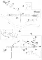 GUIDON / COMMANDES pour KTM 150 XC de 2010