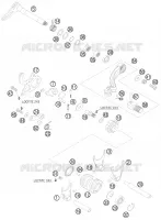 MECANISME DE SELECTION DE VITESSES pour KTM 150 XC de 2010