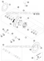 ROUE ARRIERE pour KTM 150 XC de 2010