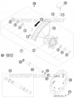 ROUE AVANT pour KTM 150 XC de 2010