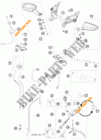 GUIDON / COMMANDES pour KTM 1190 RC8 WHITE de 2008