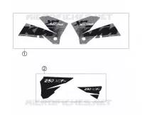 AUTOCOLLANTS pour KTM 250 XCF-W de 2006