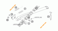 BEQUILLE LATERALE / CENTRALE pour KTM 250 XCF-W de 2006