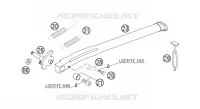 BEQUILLE LATERALE / CENTRALE pour KTM 250 XCF-W de 2006