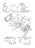 CARTER MOTEUR pour KTM 250 XCF-W de 2006