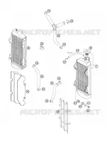 CIRCUIT DE REFROIDISSEMENT pour KTM 250 XCF-W de 2006