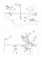GUIDON / COMMANDES pour KTM 250 XCF-W de 2006