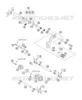 MECANISME DE SELECTION DE VITESSES pour KTM 250 XCF-W de 2006