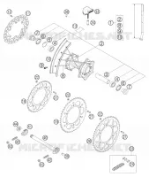 ROUE ARRIERE pour KTM 250 XCF-W de 2006