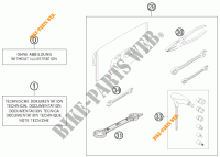 TROUSSE A OUTILS / MANUELS / OPTIONS pour KTM 250 XC-F de 2014
