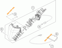 PHARE / FEU ARRIERE pour KTM 450 XC-W de 2015