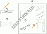 TROUSSE A OUTILS / MANUELS / OPTIONS pour KTM 450 XC-W de 2015
