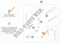 TROUSSE A OUTILS / MANUELS / OPTIONS pour KTM 450 XC-F de 2008
