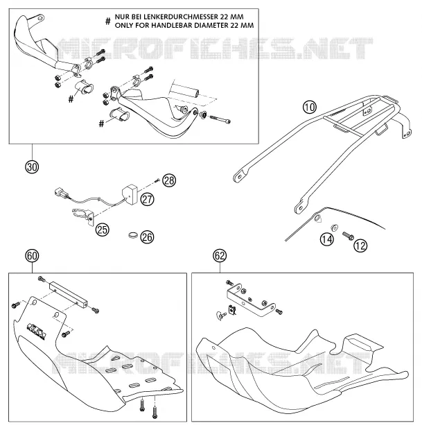 ACCESSOIRES KTM MOTO 450 2003 MXC  450 MXC-G RACING