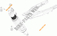 AMORTISSEUR pour KTM 350 XCF-W de 2014