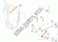 BEQUILLE LATERALE / CENTRALE pour KTM 350 XCF-W de 2014