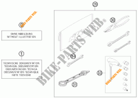 TROUSSE A OUTILS / MANUELS / OPTIONS pour KTM 350 XCF-W de 2014