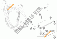 BEQUILLE LATERALE / CENTRALE pour KTM 350 XC-F de 2013
