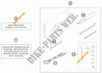 TROUSSE A OUTILS / MANUELS / OPTIONS pour KTM 350 XC-F de 2013