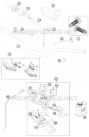 GUIDON / COMMANDES pour KTM 250 XC de 2014