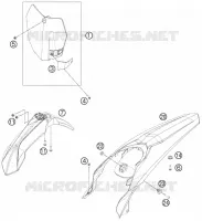 PLASTIQUES pour KTM 250 XC de 2014