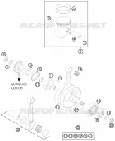 VILEBREQUIN / PISTON pour KTM 250 XC de 2014