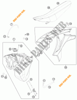 RESERVOIR / SELLE pour KTM 250 XC de 2011