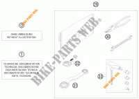 TROUSSE A OUTILS / MANUELS / OPTIONS pour KTM 250 XC de 2009