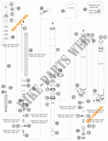 FOURCHE (PIECES) pour KTM 250 XC-W de 2011