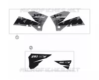 AUTOCOLLANTS pour KTM 250 XC-W de 2006