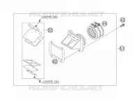BOITE A CLAPETS pour KTM 250 XC-W de 2006