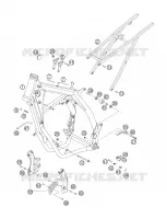 CADRE pour KTM 250 XC-W de 2006