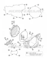 CARTER EMBRAYAGE pour KTM 250 XC-W de 2006