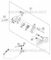 ETRIER DE FREIN AR pour KTM 250 XC-W de 2006