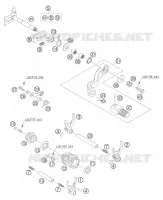 MECANISME DE SELECTION DE VITESSES pour KTM 250 XC-W de 2006