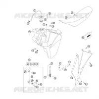 RESERVOIR / SELLE pour KTM 250 XC-W de 2006