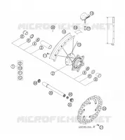 ROUE AVANT pour KTM 250 XC-W de 2006