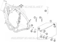 BEQUILLE LATERALE / CENTRALE pour KTM 200 XC-W de 2012