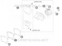 BOITE A CLAPETS pour KTM 200 XC-W de 2012